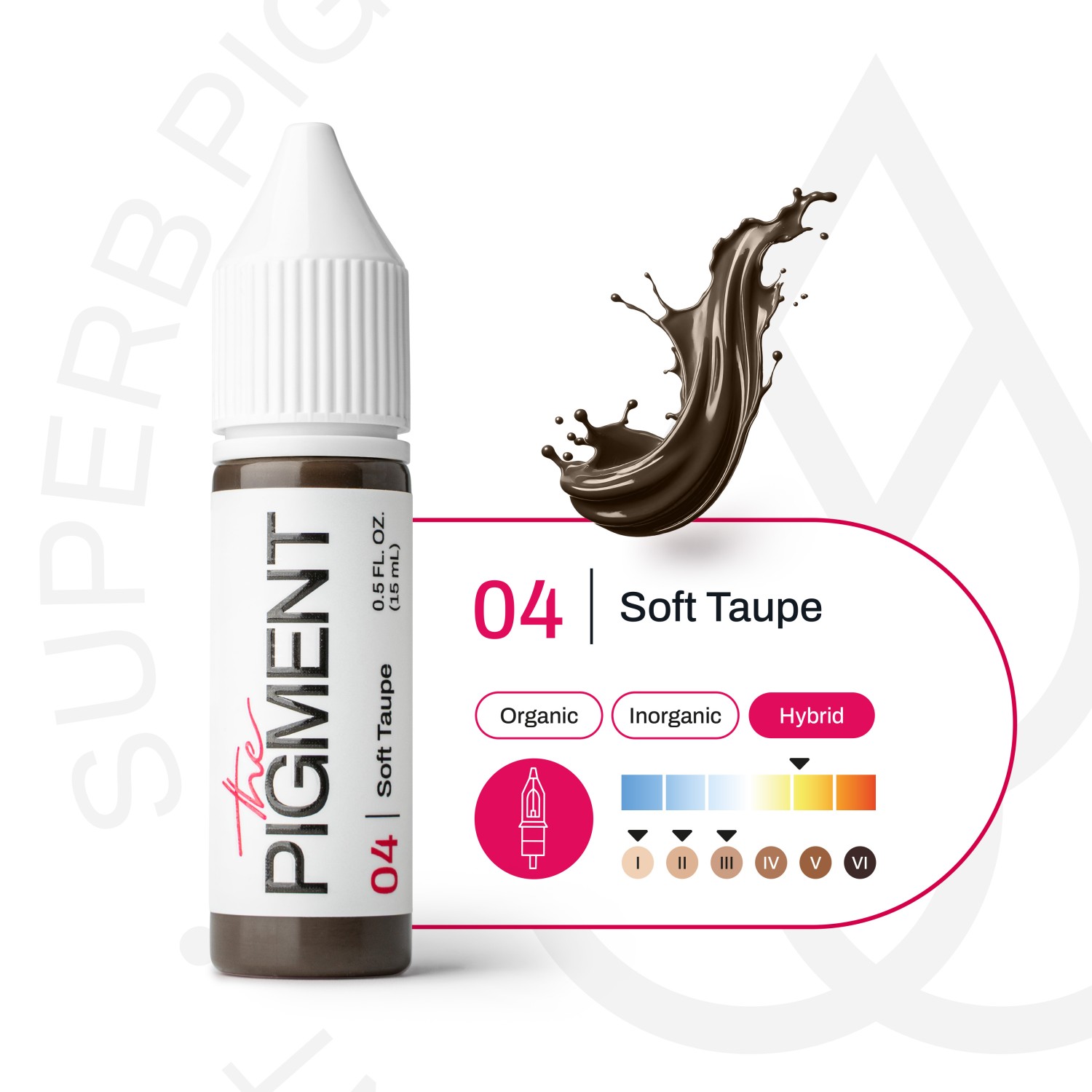 THE PIGMENT წარბის პიგმენტი Soft Taupe 15 მლ.